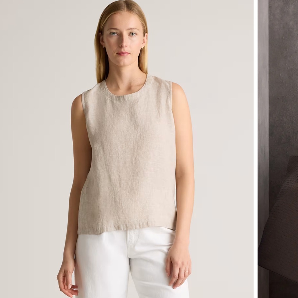 Quince linen tank top